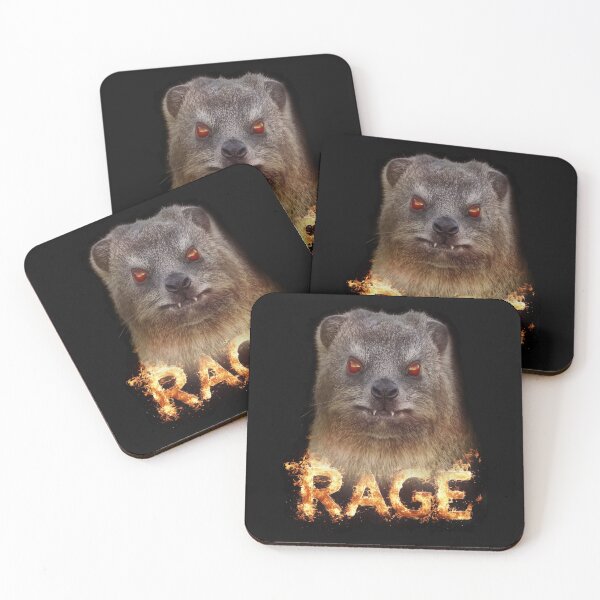 Item preview, Rage Rock Hyrax In Flames designed and sold by mrhyrax.
