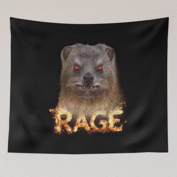 Item preview, Rage Rock Hyrax In Flames designed and sold by mrhyrax.