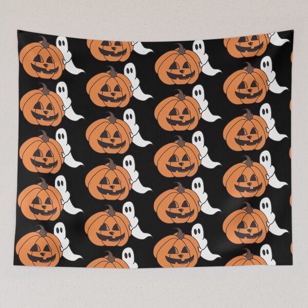 Item preview, Ghost with pumpkin designed and sold by samuartshop.