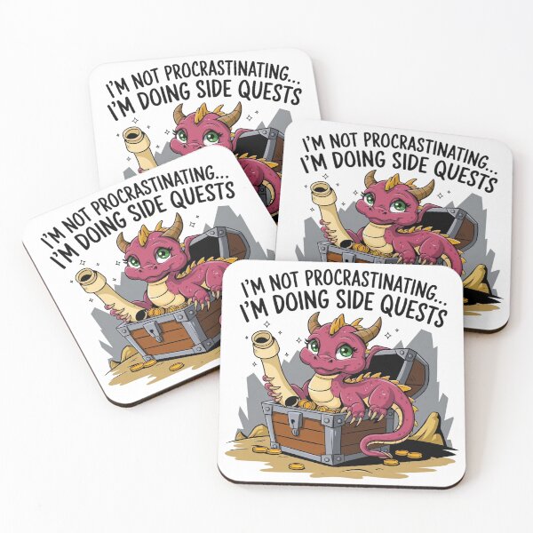 Item preview, I'm not procrastinating... I'm doing side quests - Dragon Edition designed and sold by Situstshirts.