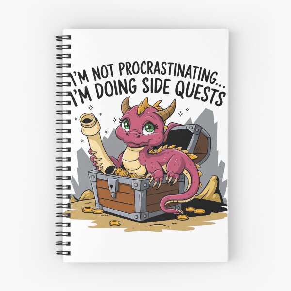 Item preview, I'm not procrastinating... I'm doing side quests - Dragon Edition designed and sold by Situstshirts.