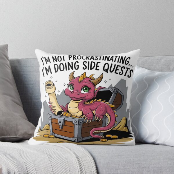 Item preview, I'm not procrastinating... I'm doing side quests - Dragon Edition designed and sold by Situstshirts.