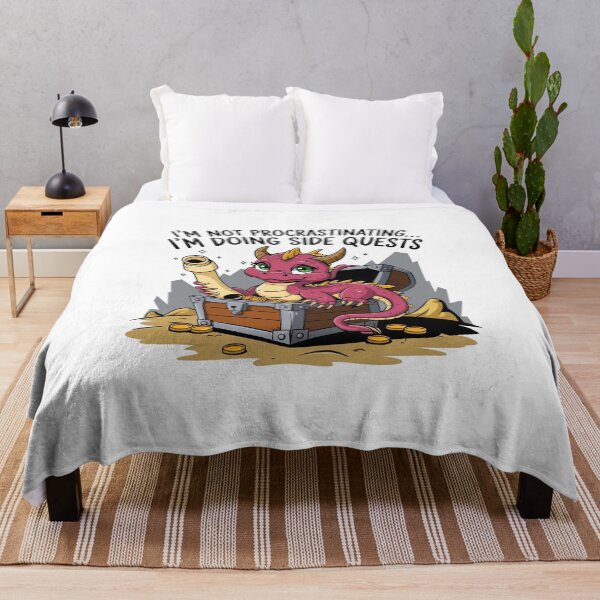 Item preview, I'm not procrastinating... I'm doing side quests - Dragon Edition designed and sold by Situstshirts.