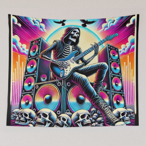 Item preview, Skeleton Rocker: Ride the Soundwaves. designed and sold by Linework Studio.