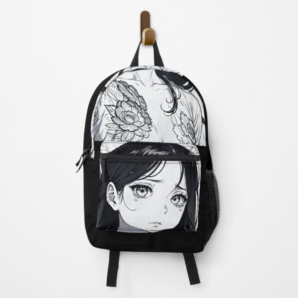 Item preview, Artwork of anime girl, black and white designed and sold by Stajnon.
