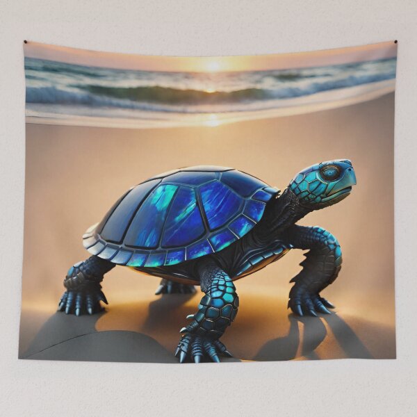 Item preview, Turtle on the Beach designed and sold by BubbleGalaxy.