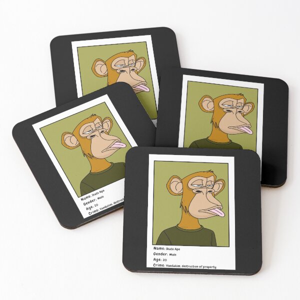 Item preview,  Monkey Mugshot designed and sold by Bad Signal Studios .