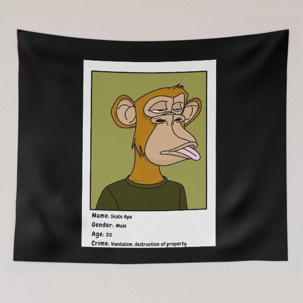 Item preview,  Monkey Mugshot designed and sold by Bad Signal Studios .
