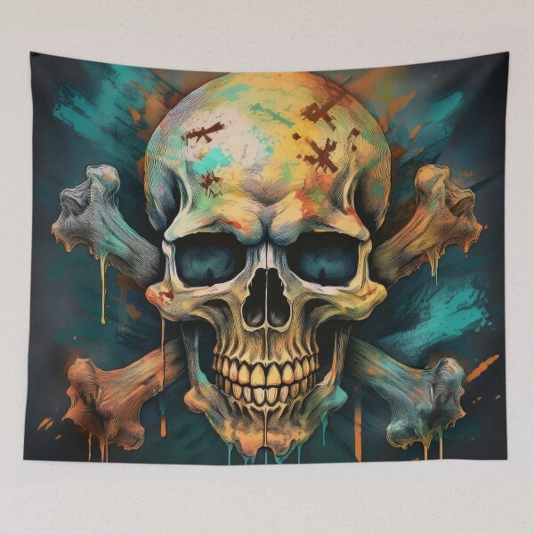 Item preview, Grafitti Skull and Cross Bones designed and sold by Boxing Kangaroo Retail Company.