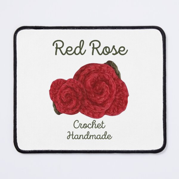 Item preview, Flowers, Red Roses, handmade with wool and needle. designed and sold by amigurumivane.
