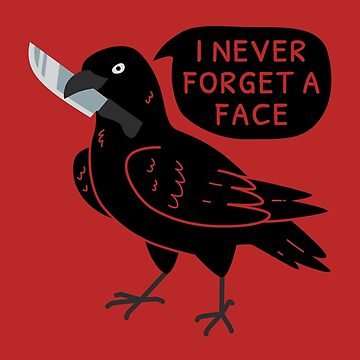 Artwork thumbnail, Spooky crow with a knife by ElectricFangs