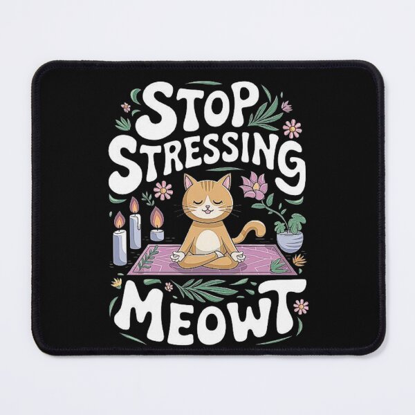 Item preview, Meditating Cat – Stop Stressing Meowt Zen Design for Cat Lovers designed and sold by love3617.