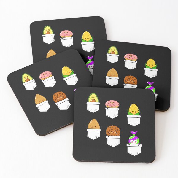 Item preview, Healthy and unhealthy delicacies in pockets. designed and sold by AccessibleShop.