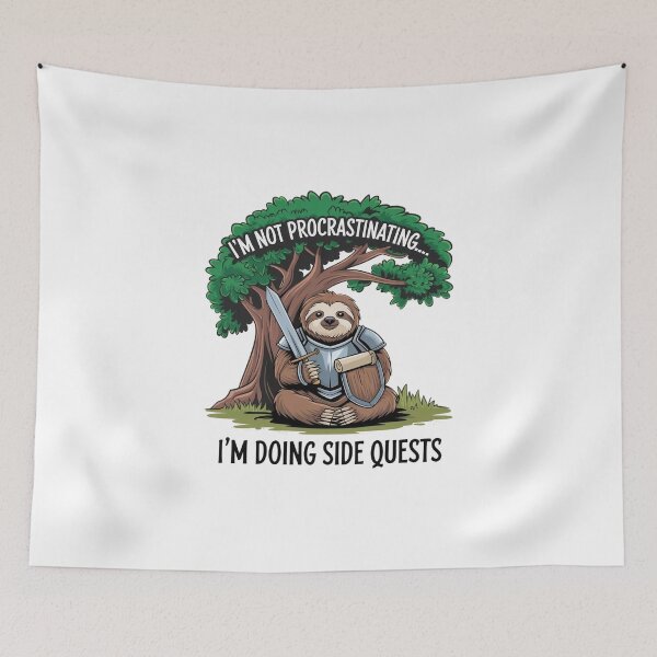 Item preview, Epic Procrastination: Quest of the Sloth designed and sold by Situstshirts.