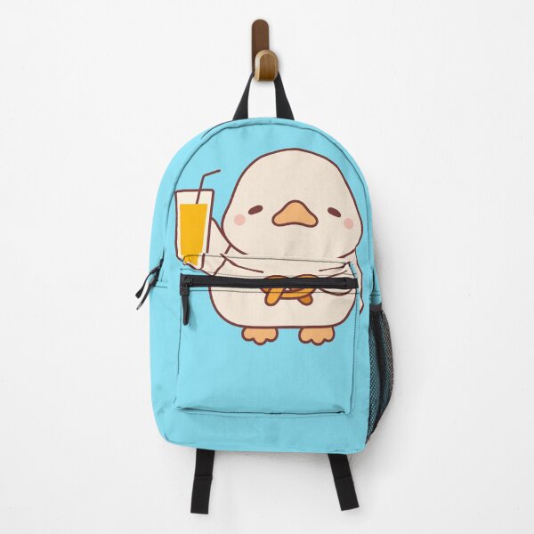Item preview, Kawaii Duck Holding a Pretzel and Juice designed and sold by cuteart.