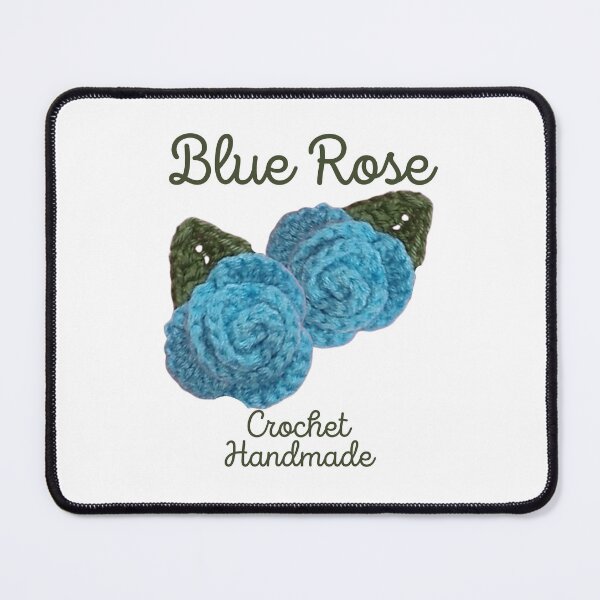Item preview, Flowers, Blue Roses handmade with wool and needle. designed and sold by amigurumivane.