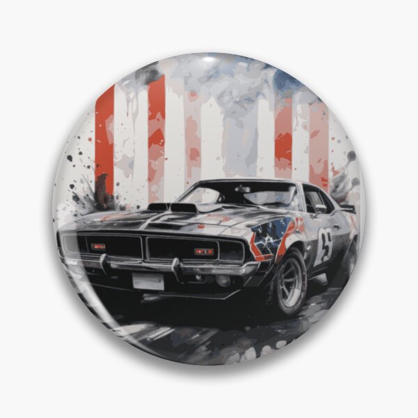 Aperçu de l'œuvre Muscle cars et camions américains : le patriotisme sur roues créée et vendue par milgraphics.