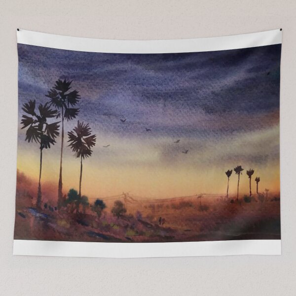 Item preview, Monsoon Rural Landscape designed and sold by SamirArt.