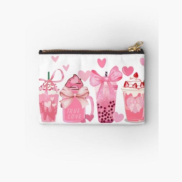Item preview, Pink Bow Coquette Pink Frappe Pink Coffee Cup Pink Latte Drink designed and sold by CCKimShop.