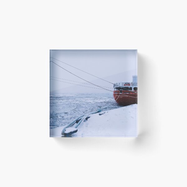 Item preview, Winter Vessel at Trois-Rivières Port designed and sold by MossStitch.