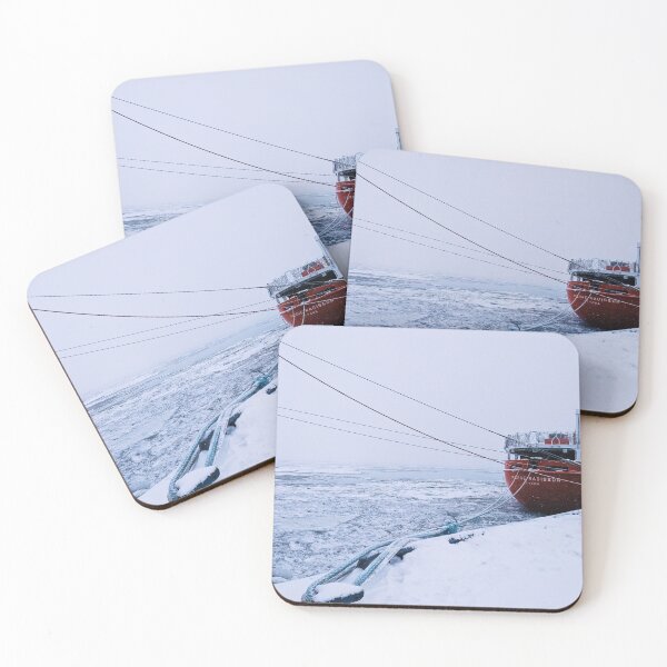 Item preview, Winter Vessel at Trois-Rivières Port designed and sold by MossStitch.