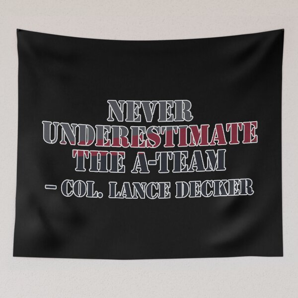 Item preview, NEVER underestimate the A-Team designed and sold by Mansemat & Moloch.