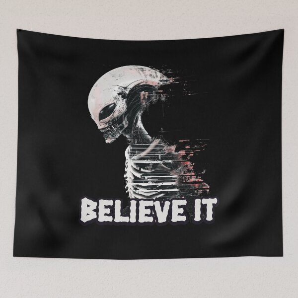 Item preview, Alien Believe It - Cool Alien Design designed and sold by ReneMM.
