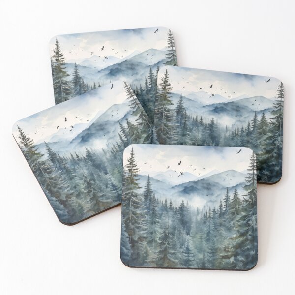Artikelvorschau, Winteratem Aquarellmalerei Nr. 7 entworfen und verkauft von NatureSight.