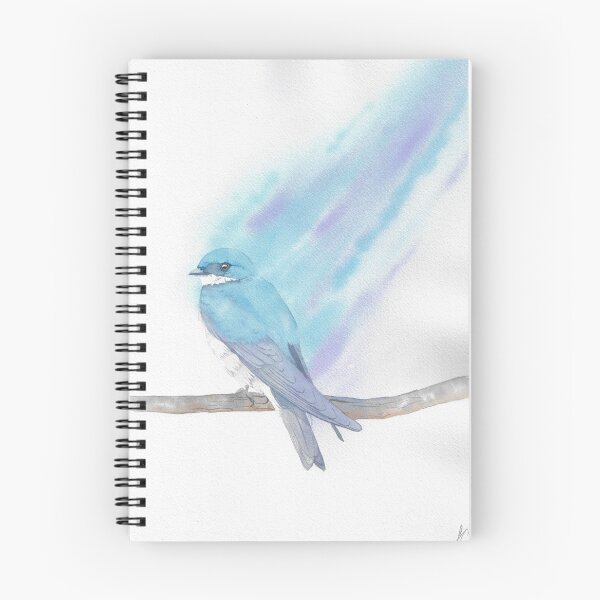 Item preview, Tree swallow watercolor portrait designed and sold by L'Atelier Oranjade.