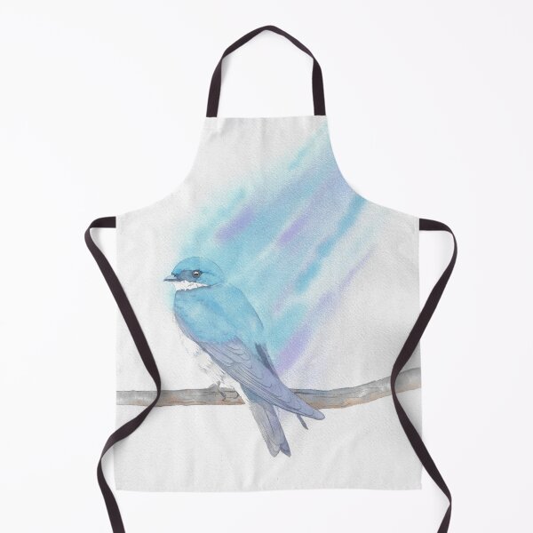 Item preview, Tree swallow watercolor portrait designed and sold by L'Atelier Oranjade.