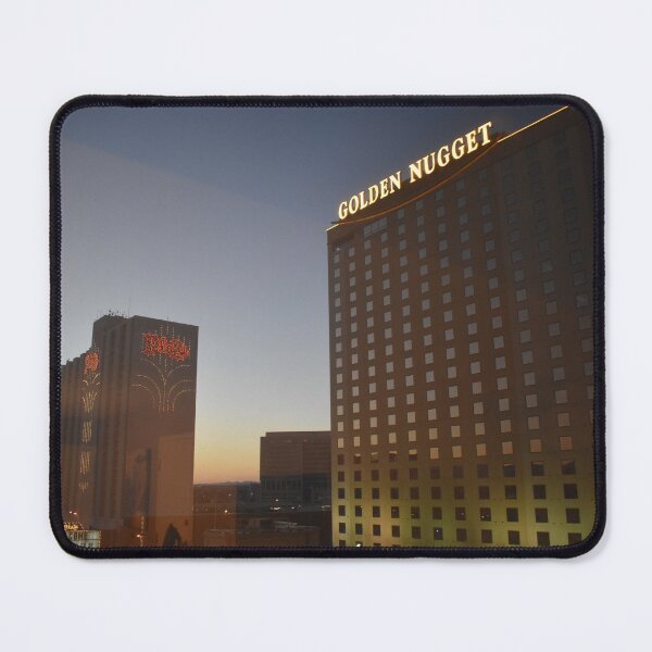 Item preview, Plaza and Golden Nugget at Night: Hotel Room View designed and sold by MangoSeeds.