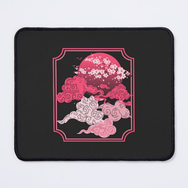 Item preview, Japanese Pink Clouds, Japan, Cranes Japanese Art, cherry blossom designed and sold by StilePazzia.