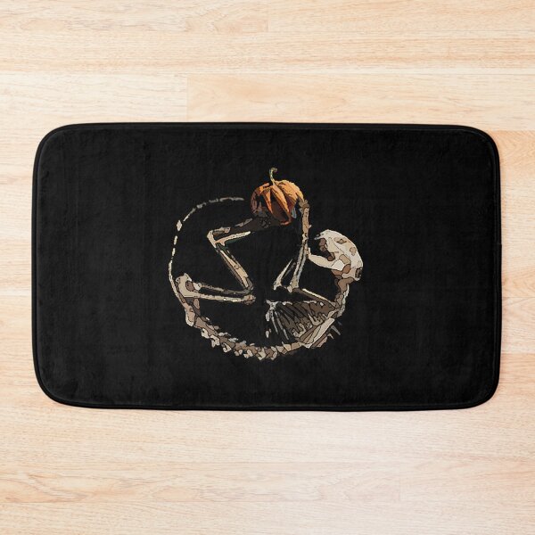 Item preview, Skeleton Cat Playing with Pumpkin designed and sold by Kataverse.