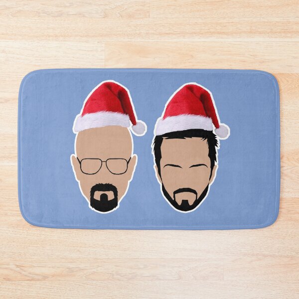 Item preview, Mr White and Jesse Merry Christmas illustration designed and sold by ZooStateofMind.