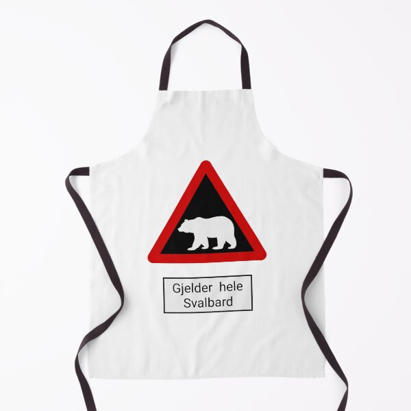 Item preview, Polar Bear Road Sign - Gjelder hele svalbard designed and sold by Sachithra Munasinghe.