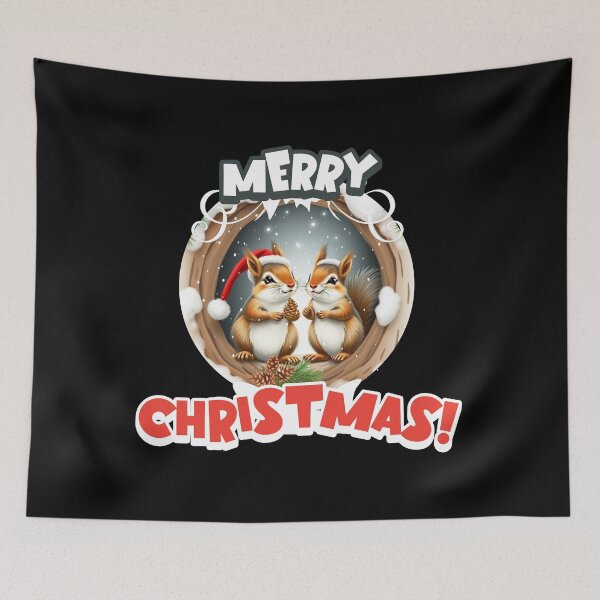 Item preview, Merry Christmas with Squirrels designed and sold by Claustronautas.