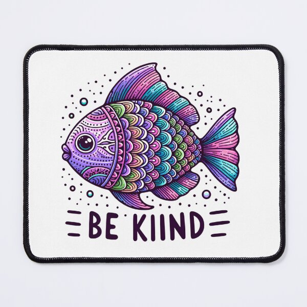 Item preview, Be Kind Rainbow Fish designed and sold by Ginngers.