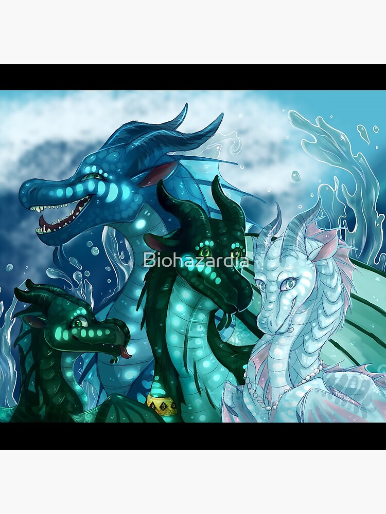 Wings of Fire - Royal SeaWings - Auklet, Tsunami, Turtle, Anemone by Biohaz...
