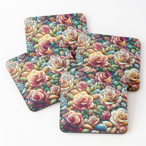 Item preview, Stained Glass Roses designed and sold by I-I-Trading-Co.