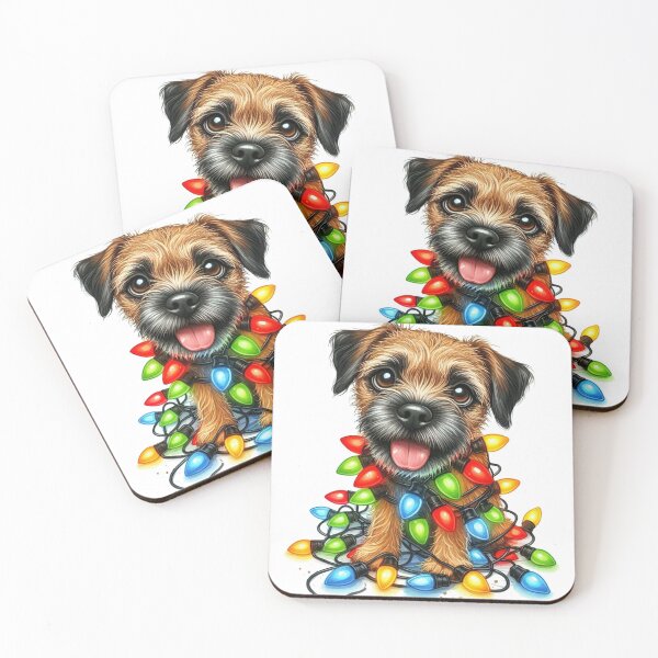 Item preview, Christmas Border Terrier designed and sold by clarkfraser.