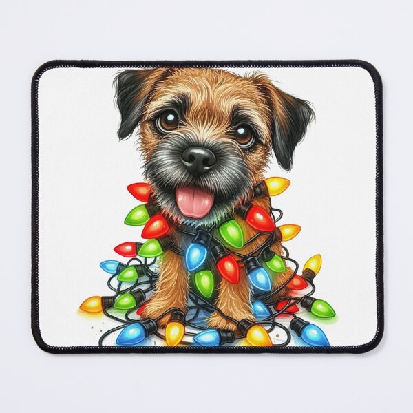 Item preview, Christmas Border Terrier designed and sold by clarkfraser.
