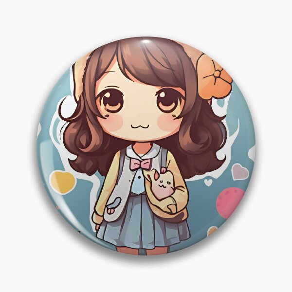 Item preview, A Cute Girl Vector Sticker designed and sold by FluffyPeels.