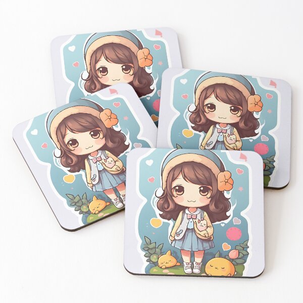 Item preview, A Cute Girl Vector Sticker designed and sold by FluffyPeels.