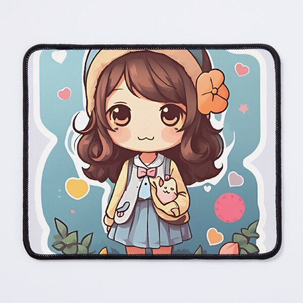 Item preview, A Cute Girl Vector Sticker designed and sold by FluffyPeels.