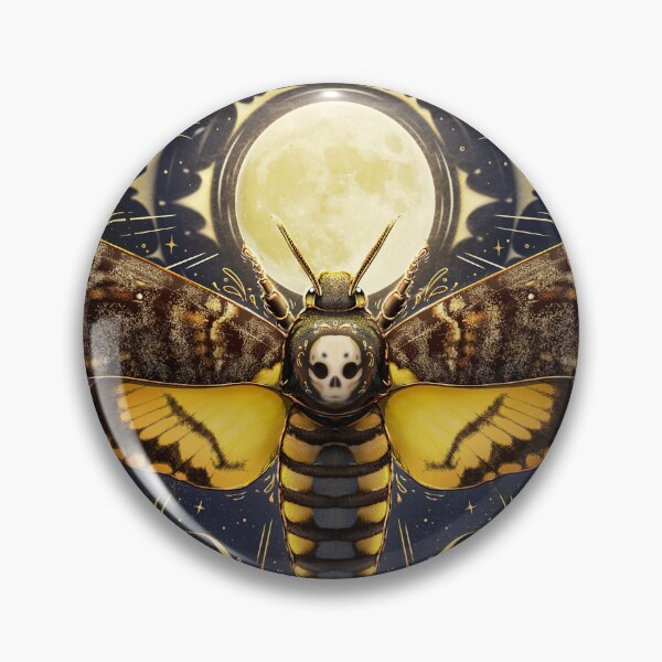 Artikelvorschau, Heil dem Mond Himmlischer Totenkopfschwärmer entworfen und verkauft von M. "Moth Monarch" Capaldi.