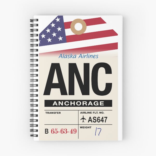Item preview, Anchorage (ANC) Alaska Airline Luggage Tag designed and sold by travelwitheric.