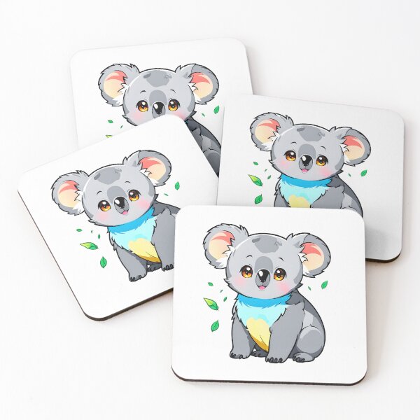 Artikelvorschau, Entzückender grauer Kawaii Koala mit großen Augen entworfen und verkauft von RetroPop23.