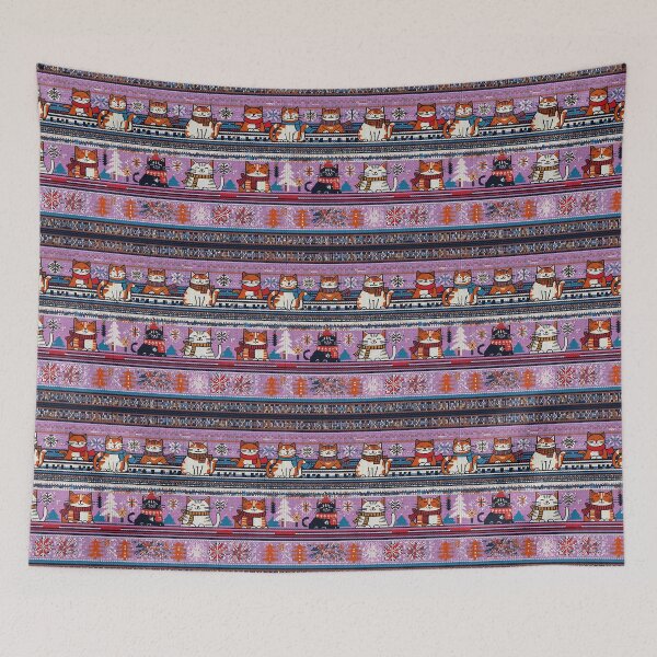 Item preview, Pink Christmas Knit Cat Pattern | Matching Family Winter Outfit designed and sold by PinkGoddessLove.