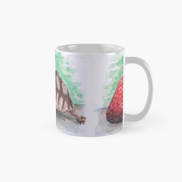 Item preview, Water color Tortoise eating a strawberry  designed and sold by LexiArtShop.