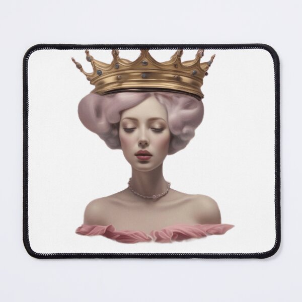 Item preview, pink princess wearing a crown , illustration pop art designed and sold by TaliaShin.